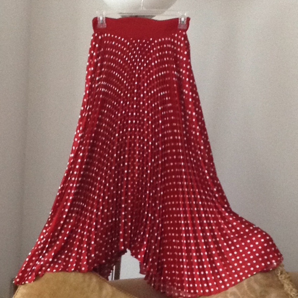π΄ Elie Tahari - Smocked Waist / Dotted Maxi Skirt - Picture 4 of 8